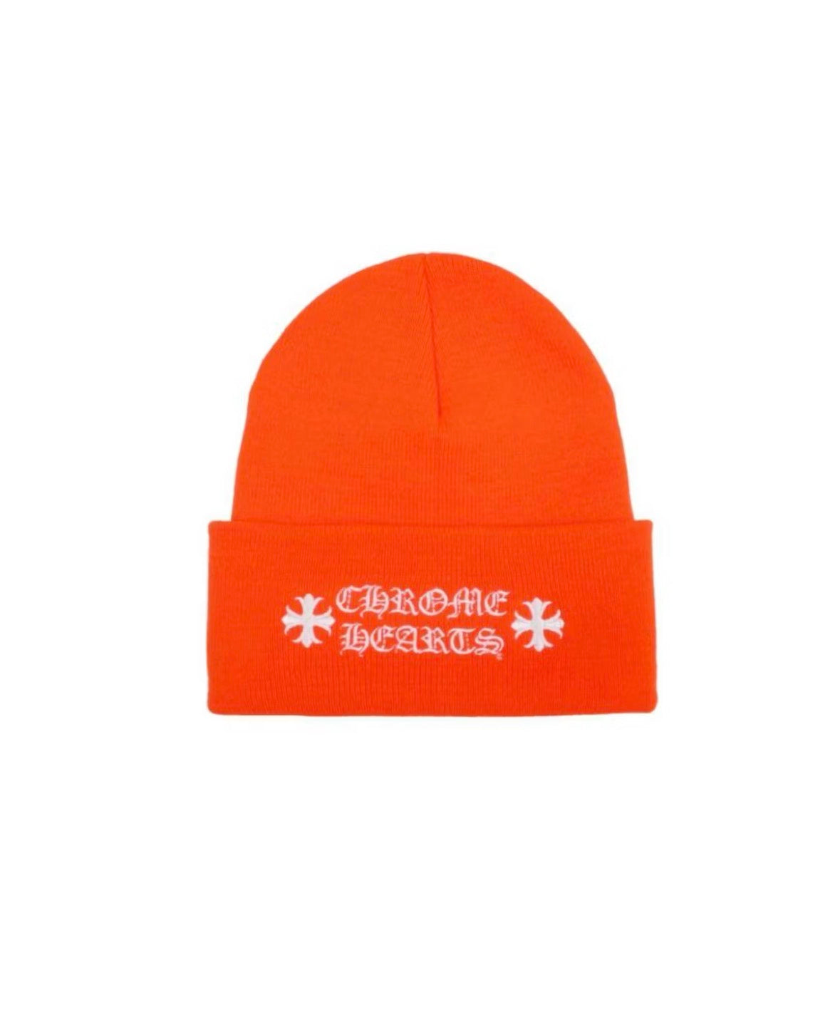 CHROME HEARTS LOGO BEANIE ORANGE