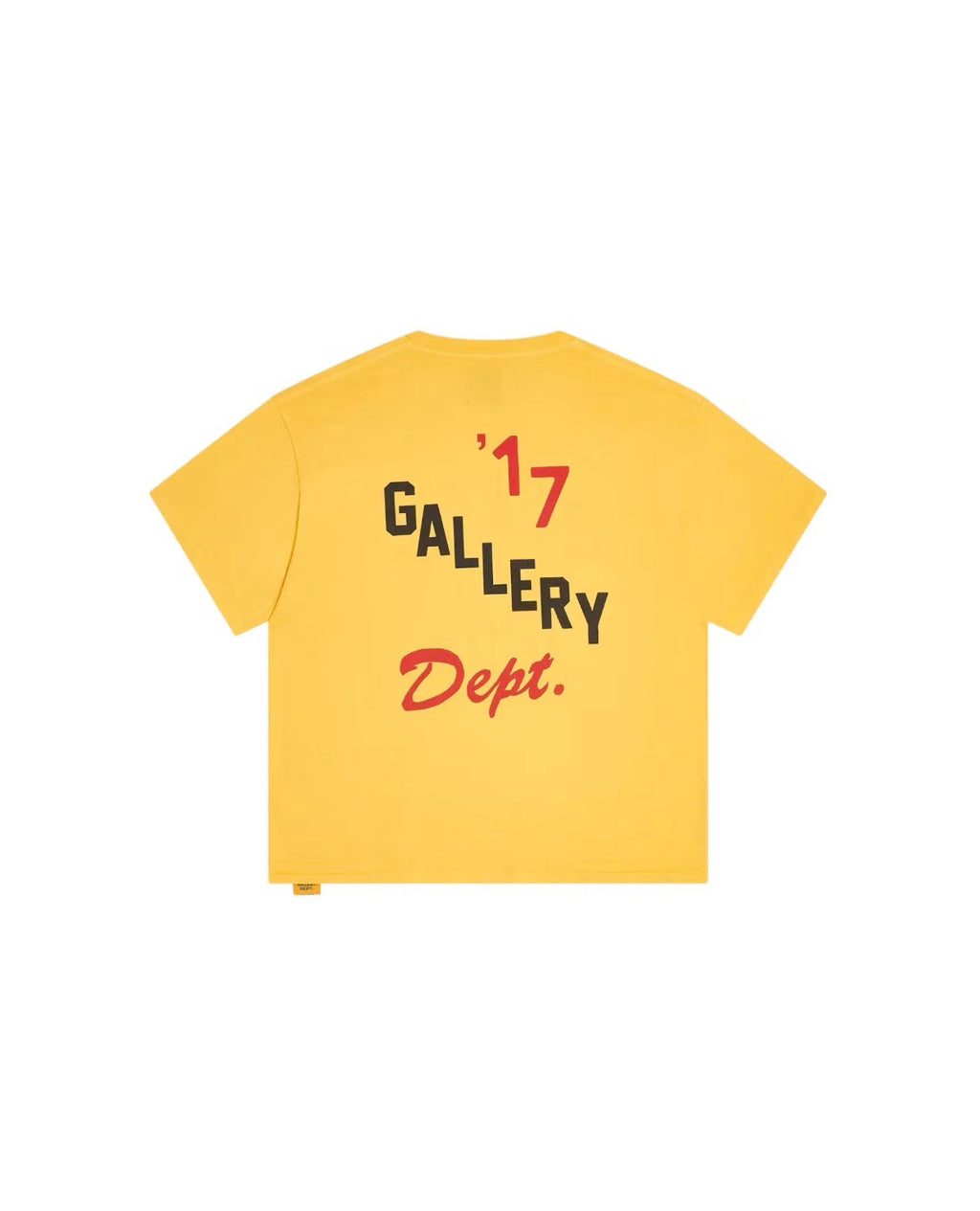 GALLERY DEPT BOXING MERCH T SHIRT GOLD YELLOW