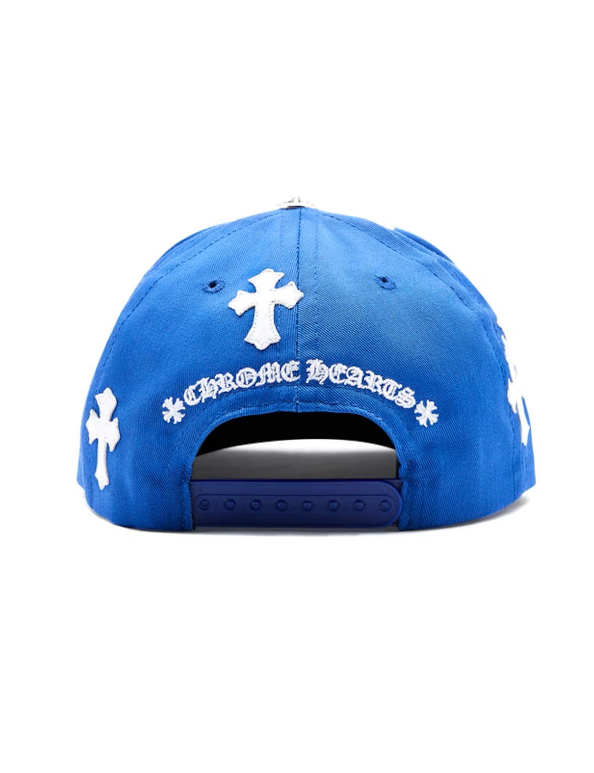 CHROME HEARTS CROSS PATCH BASEBALL HAT BLUE