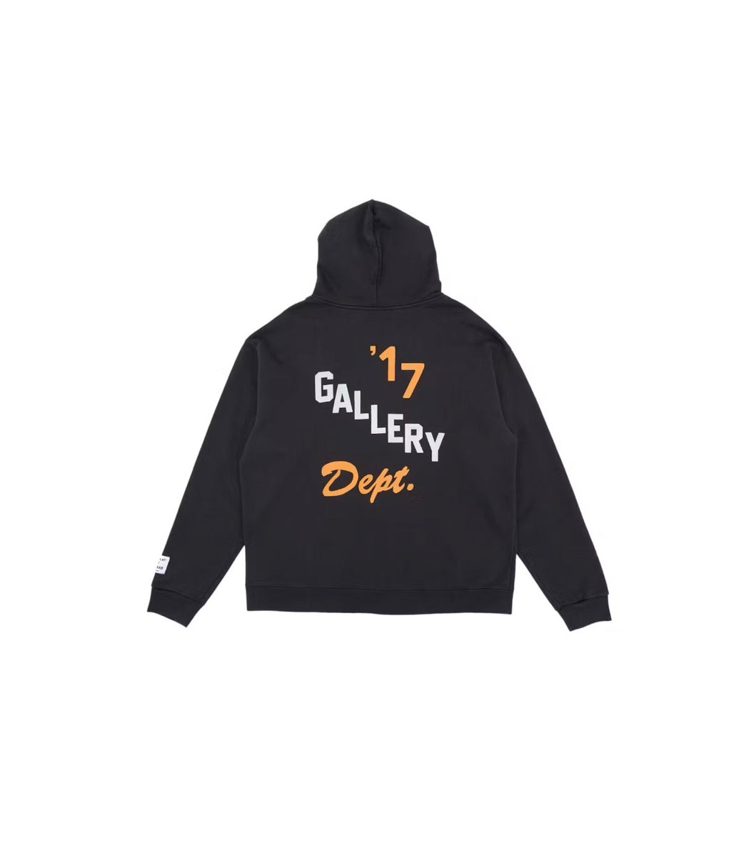GALLERY DEPT BOXING MERCH ZIP HOODIE VINTAGE BLACK