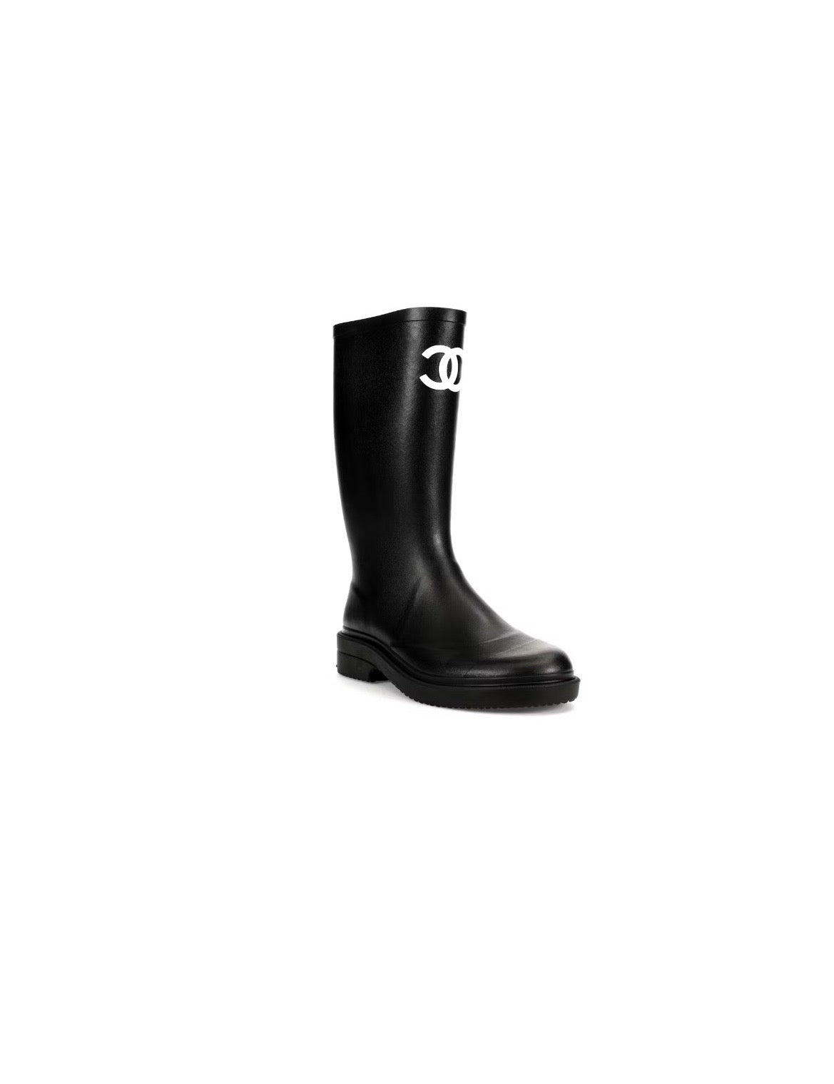 CHANEL RUBBER RAIN BOOTS