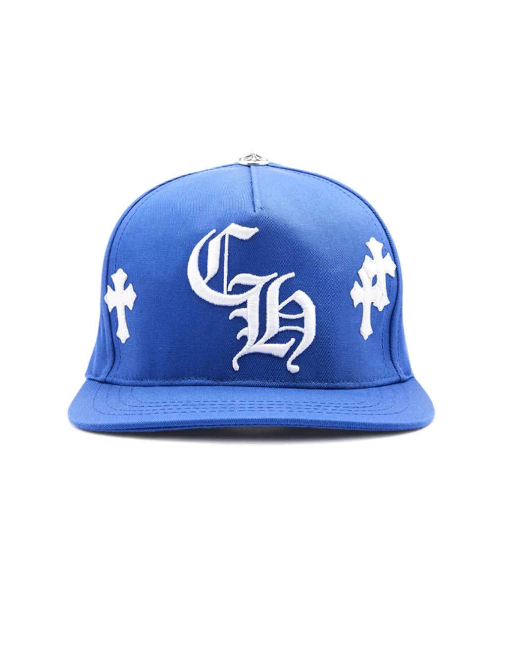 CHROME HEARTS CROSS PATCH BASEBALL HAT BLUE