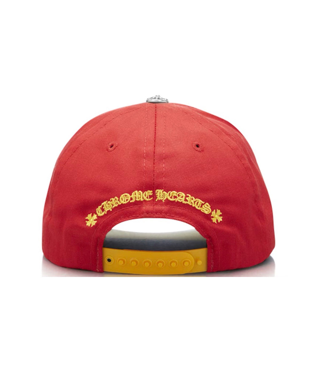 CHROME HEARTS CH SILVER BUTTON HAT RED/YELLOW
